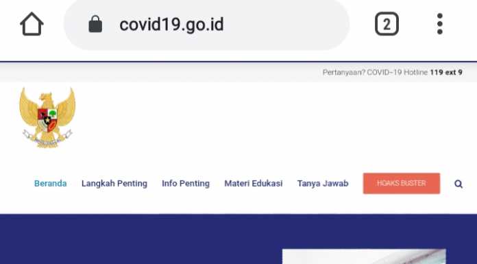 Satukan Informasi Terkait COVID 19, BNPB Luncurkan Website COVID19.GO.ID  (covid19.go.id)