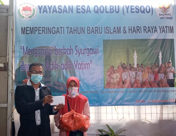 Wakil Wali Kota Kirim Paket Bantuan Sembako kepada Anak Yatim Yayasan Esa Qolbu