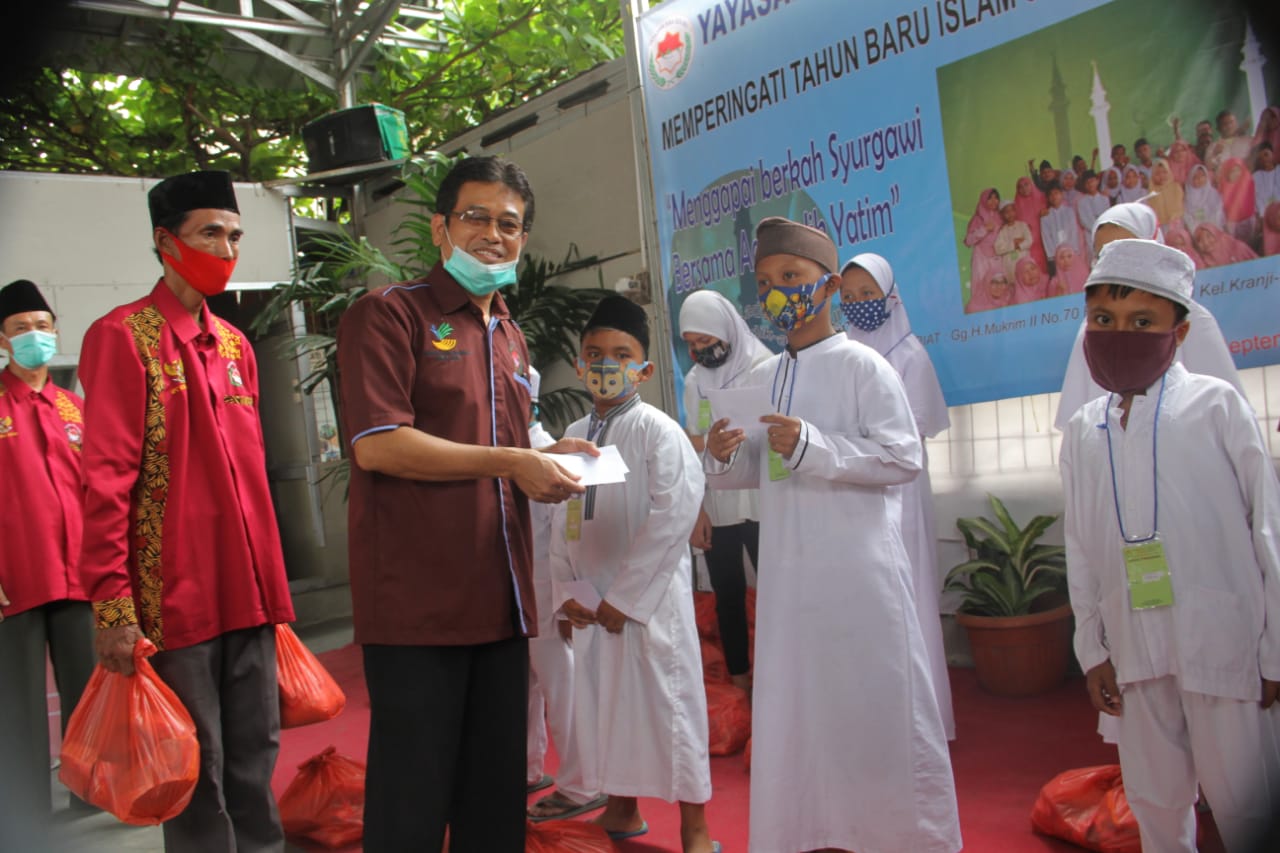 Wakil Wali Kota Kirim Paket Bantuan Sembako kepada Anak Yatim Yayasan Esa Qolbu