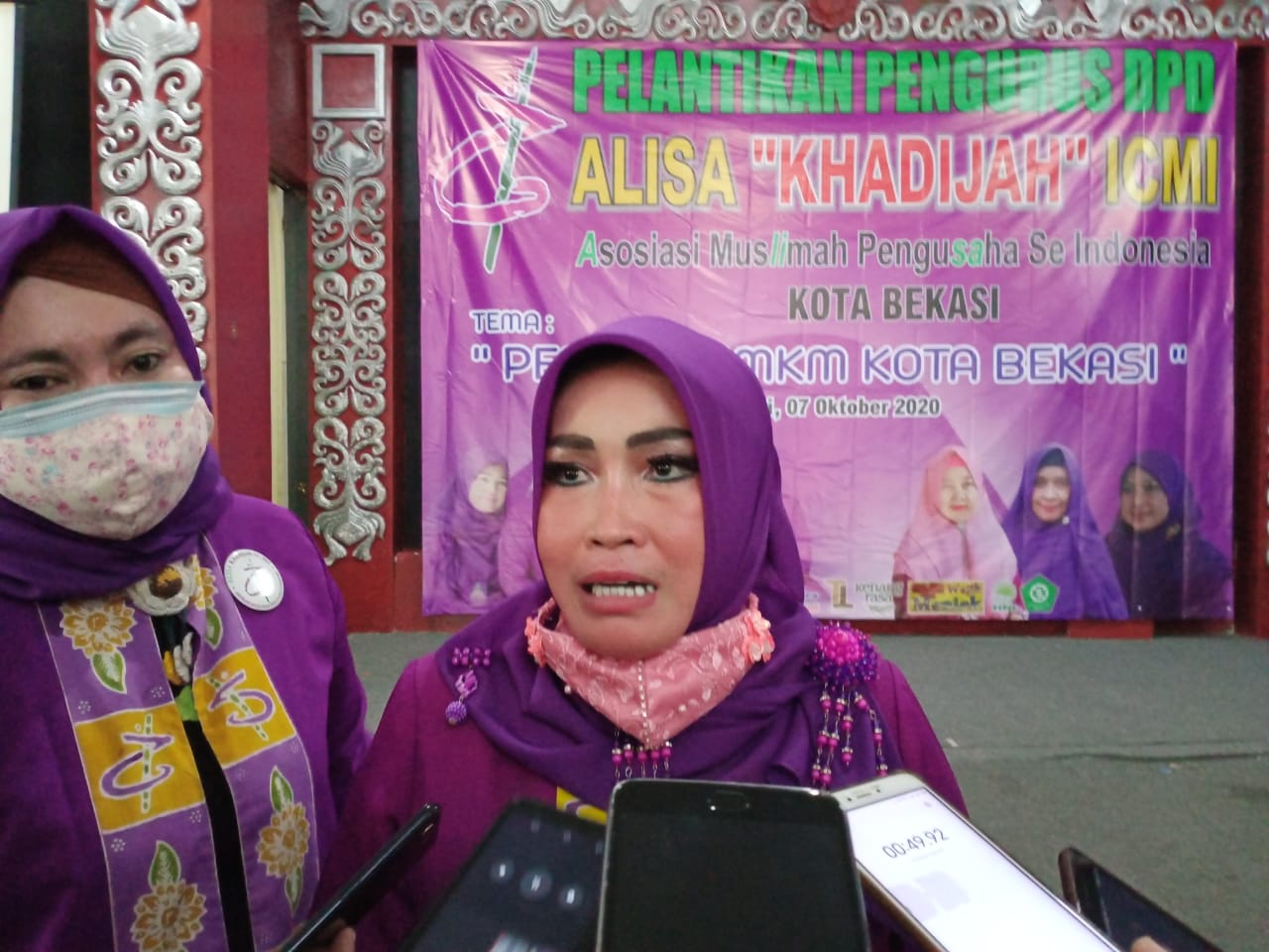 Pelantikan Pengurus DPD Alisa 'Khadijah' ICMI Kota Bekasi