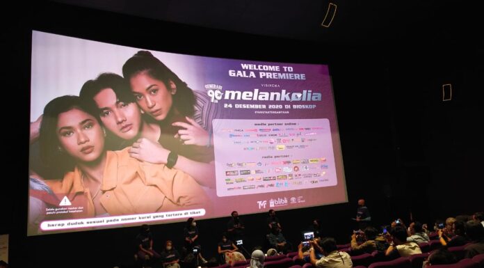 Generasi 90an: Melankolia Tayang 24 Desember 2020 di Bioskop Indonesia Bertempat di Epicentrum XXI Kuningan Jakarta Selatan berlangsung Pemutaran pers screening film Generasi 90an: Melankolia, Selasa 15 Desember 2020. Foto : Hat.