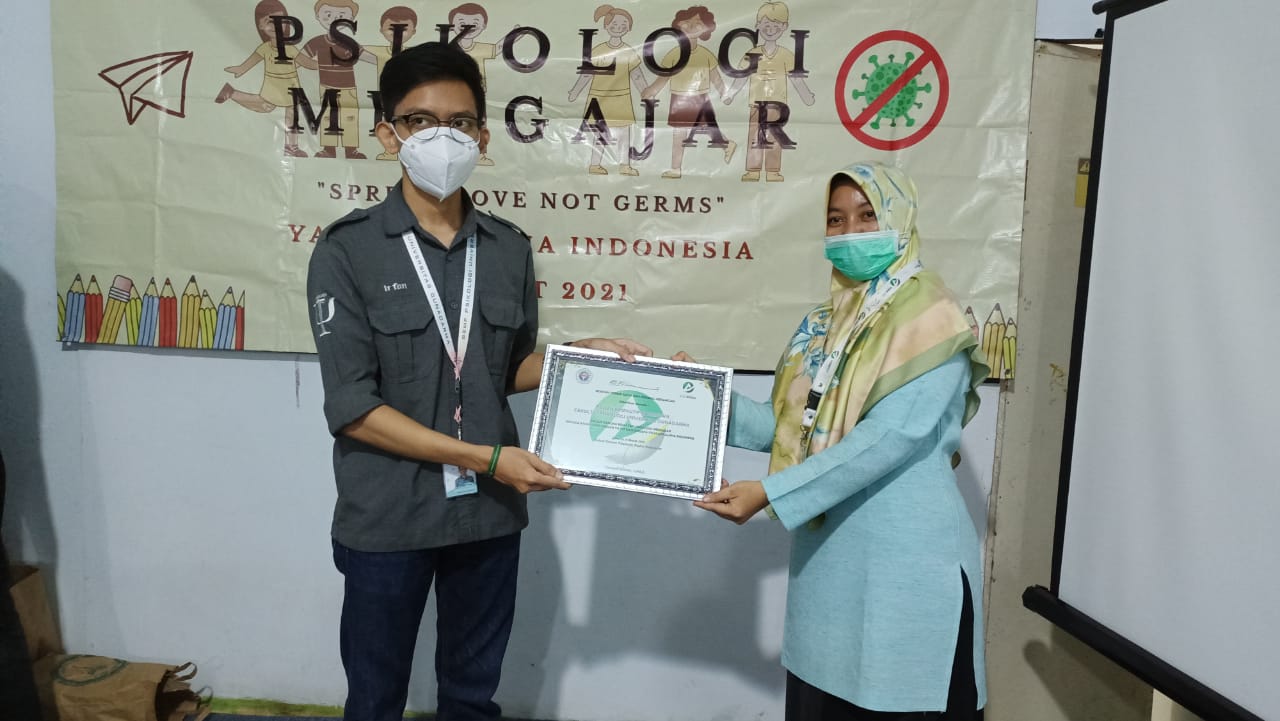 BEM Fakultas Psikologi Universitas Gunadarma Gelar Psikologi Mengajar di Yayasan Alpha Indonesia