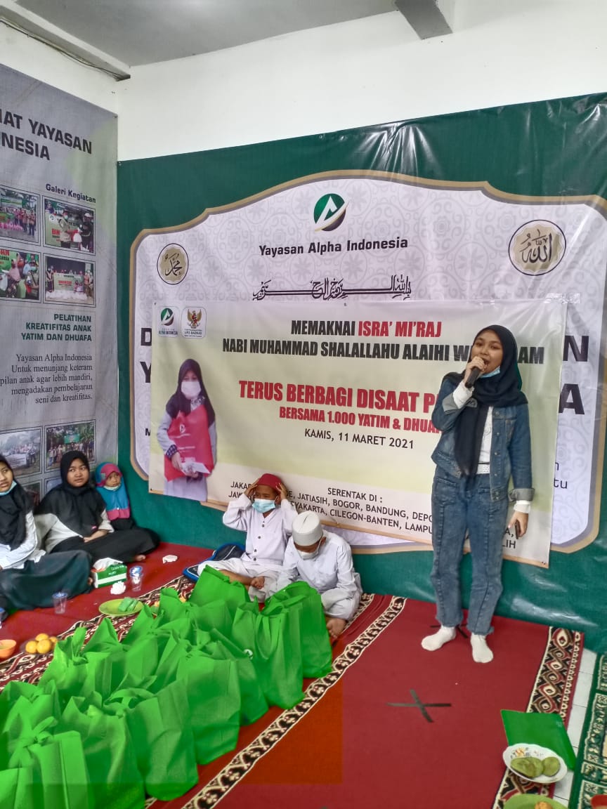 Sarah KDI 2020 Hadiri Event Santunan 1000 Yatim dan Dhuafa di Pelosok Negeri