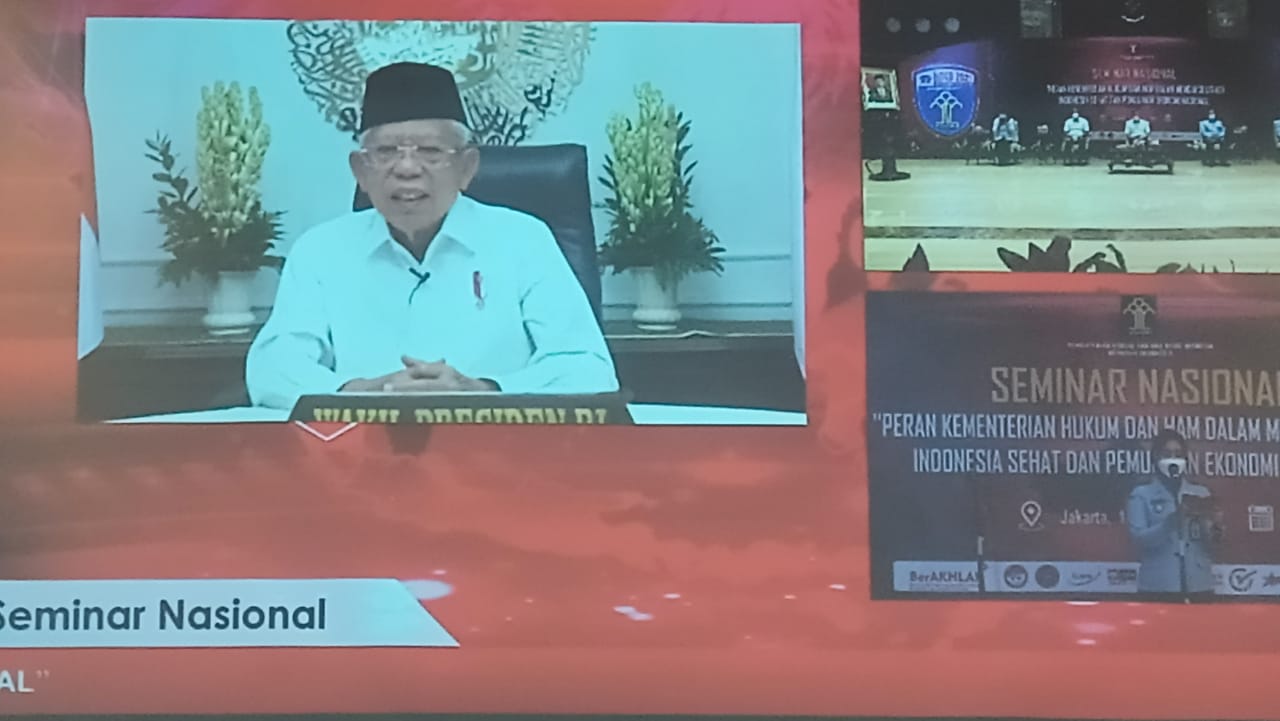 Kementerian Hukum dan HAM Gelar Seminar Nasional Dukung Indonesia Sehat dan Pemulihan Ekonomi Nasional