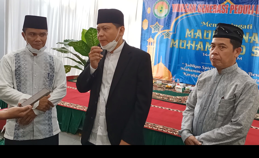 Peringatan Maulid Nabi Muhammad dan Bakti Lingkungan Yayasan Generasi Peduli Indonesia Dihadiri Unsur 3 Pilar